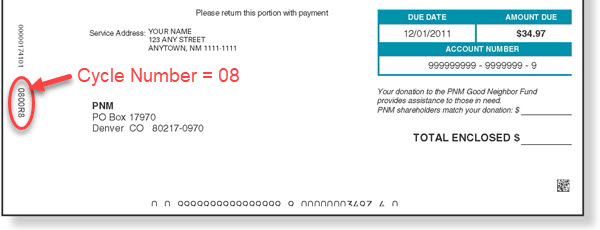 Identify Your Meter Read Date