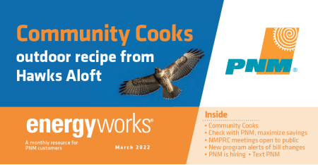 Community Cooks outdoor recipe from Hawks Aloft and more