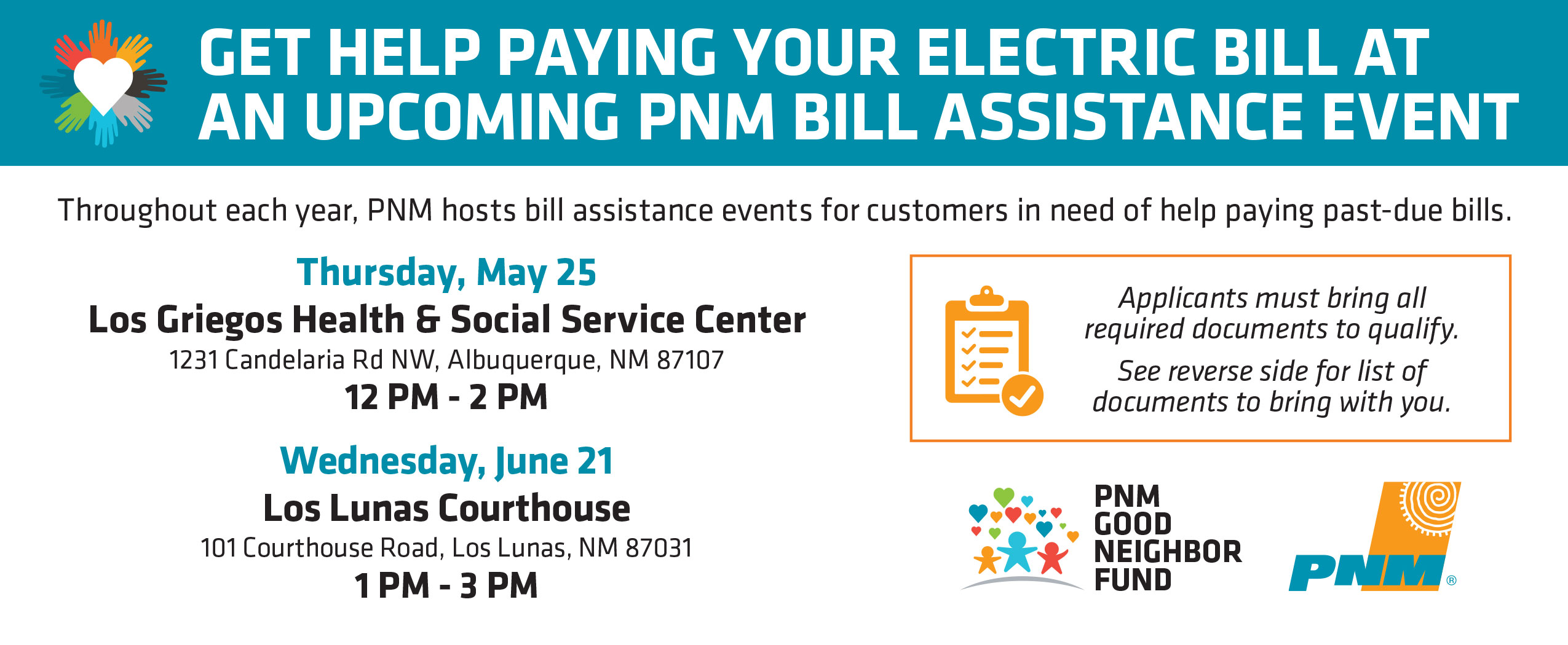 PNM Assistance Events